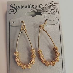 Styleables stylish earrings Buffalo jewelry gold cold